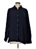 J. McLaughlin Solid Blue Long Sleeve Button-Down Shirt Size L - photo 1