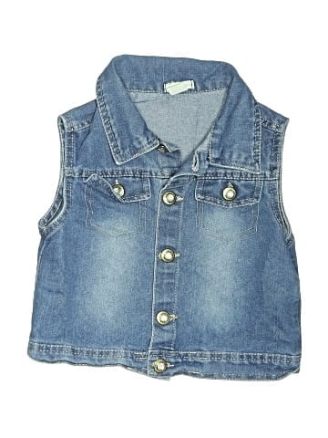 One Step Up Denim Vest (view 1)