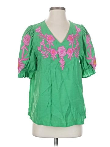 Umgee Short Sleeve Blouse (view 1)