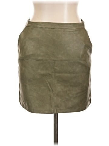 Shinestar Faux Leather Skirt (view 1)