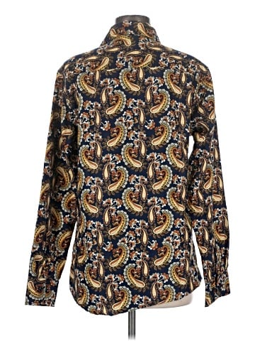 Silver Long Sleeve Button-Down Shirt (view 2)
