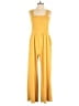 Lulus Solid Yellow Jumpsuit Size M - photo 1