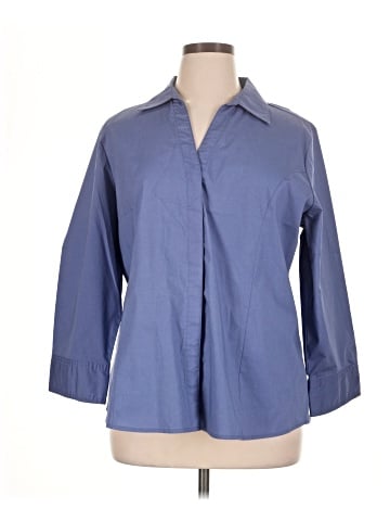 Riders by Lee 3/4 Sleeve Button-Down Shirt (view 1)