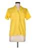 Assorted Brands 100% Polyester Yellow Short Sleeve Blouse Size 8 - photo 1