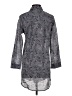 Julia Amory 100% Cotton Paisley Gray Long Sleeve Button-Down Shirt Size XS - photo 2