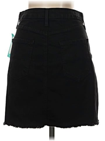 Just Black Denim Skirt (view 2)