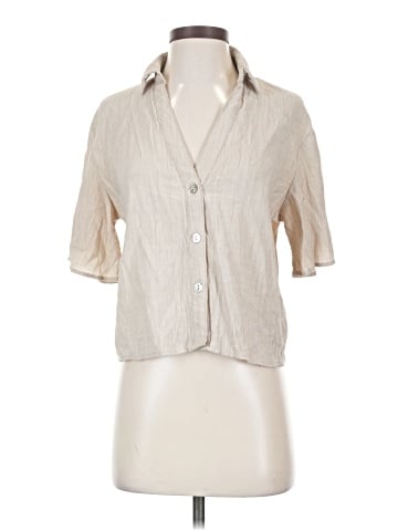 Zara Short Sleeve Button-Down Shirt (view 1)