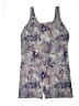 Sporti Paisley Blue Purple One Piece Swimsuit Size 26 - photo 1