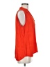 CAbi 100% Rayon Orange Sleeveless Button-Down Shirt Size M - photo 4