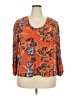 Old Navy Orange 3/4 Sleeve Blouse Size 2X - photo 1