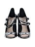 Miu Miu 100% Leather Black Heels Size EU 38 - photo 2