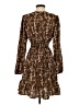 Shein 100% Polyester Animal Print Brown Casual Dress Size S - photo 2