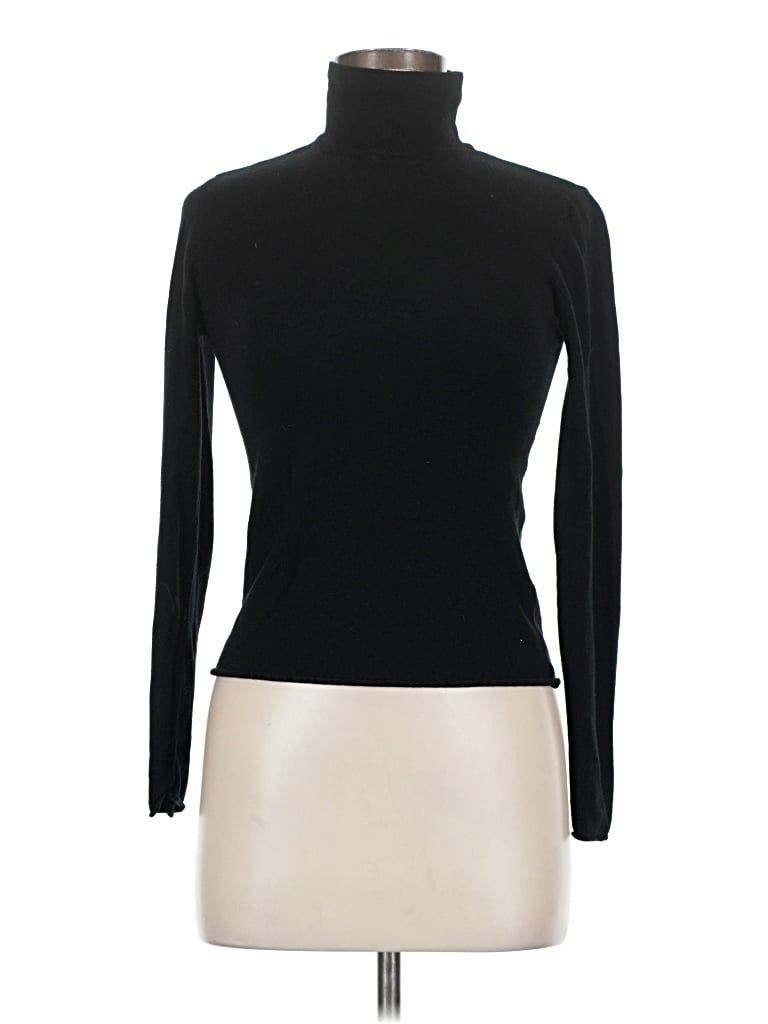 Pre-owned Zara Turtleneck Sweater In Black