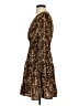 Shein 100% Polyester Animal Print Brown Casual Dress Size S - photo 5