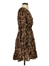 Shein 100% Polyester Animal Print Brown Casual Dress Size S - photo 4