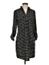The Limited 100% Polyester Checkered-gingham Black Casual Dress Size S - photo 1