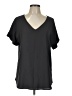 Zenana 100% Polyester Black Short Sleeve Blouse Size L - photo 1