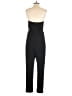 Collective Concepts 100% Polyester Solid Black Jumpsuit Size M - photo 2