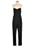 Collective Concepts 100% Polyester Solid Black Jumpsuit Size M - photo 1