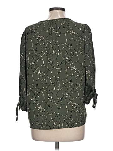 Olivia Grey 3/4 Sleeve Blouse (view 2)
