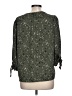 Olivia Grey 100% Polyester Green 3/4 Sleeve Blouse Size L - photo 2