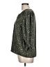 Olivia Grey 100% Polyester Green 3/4 Sleeve Blouse Size L - photo 5
