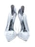 Good American White Silver Heels Size 8 1/2 - photo 2