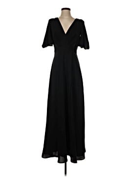 linen dresses for women Blue Linen Maxi Dress with Square Neckline and Long Sleeves