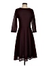 Wisp Stripes Burgundy Casual Dress Size 4 - photo 1