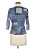 AGB 100% Polyester Blue 3/4 Sleeve Blouse Size M (petite) - photo 2
