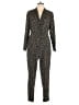 Boden 100% Polyester Animal Print Black Jumpsuit Size 10 (petite) - photo 1