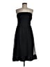Ann Taylor 100% Polyester Solid Black Cocktail Dress Size 10 - photo 1
