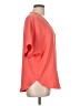 DKNY 100% Polyester Orange Short Sleeve Blouse Size L - photo 4