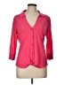 Express Pink 3/4 Sleeve Button-Down Shirt Size L - photo 1