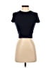 TNA Blue Short Sleeve Turtleneck Size XS - photo 1