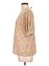 Misia Tweed Orange Short Sleeve Turtleneck Size L - photo 5