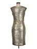 Vince Camuto Metallic Silver Cocktail Dress Size 8 - photo 2