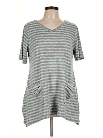 LOGO by Lori Goldstein Short Sleeve Top (view 1)