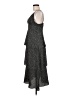 Aqua 100% Polyester Polka Dots Gray Cocktail Dress Size M - photo 5