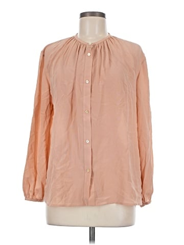 Everlane Long Sleeve Silk Top (view 1)