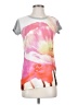 Atmosphere 100% Polyester Floral Silver Short Sleeve T-Shirt Size EU 34 / US 4 - photo 1