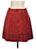 Express Solid Burgundy Casual Skirt Size 8 - photo 2