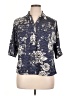 Cathy Daniels Floral Blue 3/4 Sleeve Blouse Size XL - photo 1