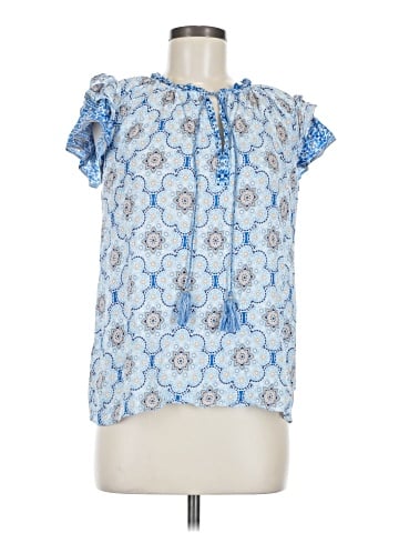 Rose + Olive Short Sleeve Blouse (view 1)