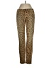 Current/Elliott Animal Print Gold Casual Pants Size 24 waist - photo 1