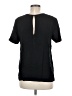 Grana Solid Black Short Sleeve Top Size M - photo 2
