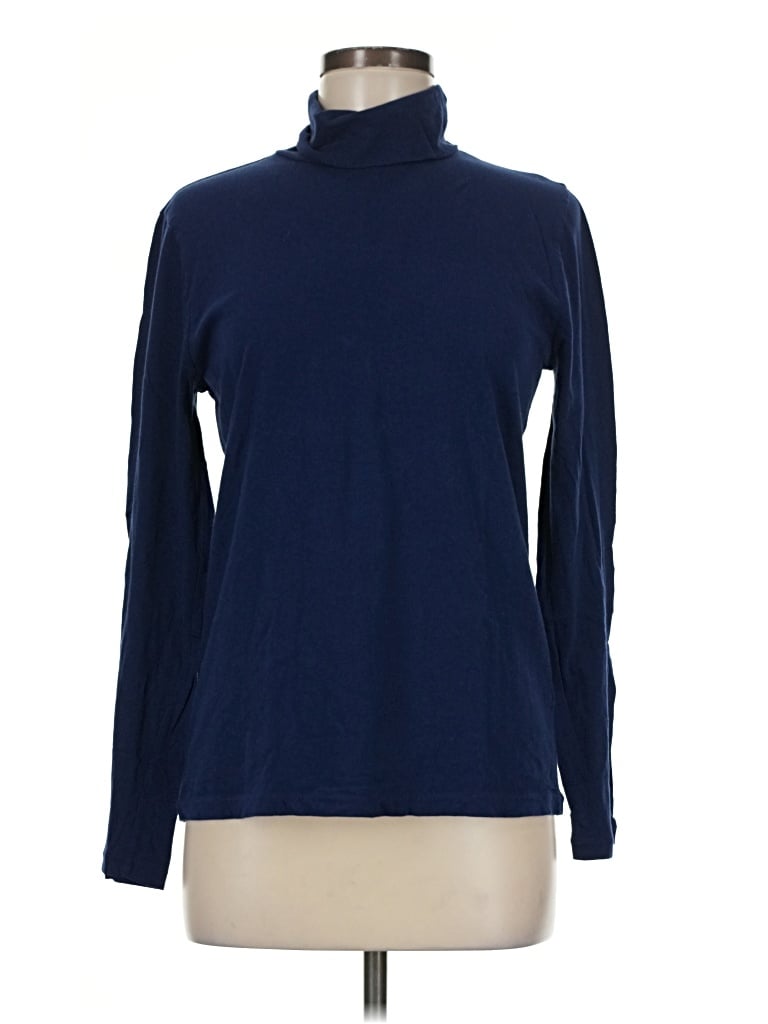 Pre-owned Jcrew Turtleneck Sweater In Blue