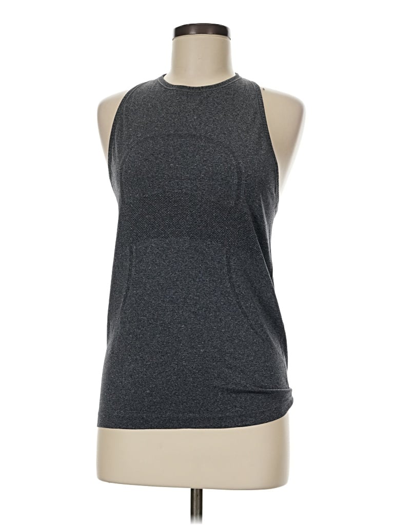Pre-owned Lululemon Athletica Sleeveless T-shirt In Gray