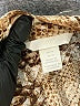 H&M 100% Polyester Animal Print Tan Long Sleeve Blouse Size 14 - photo 7