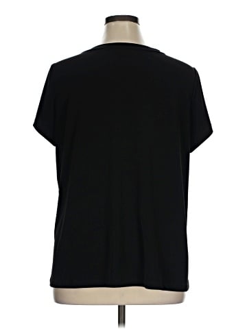 Susan Graver Short Sleeve Blouse (view 2)
